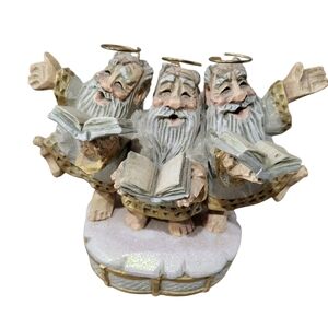 Vtg. 1995 David Frykman 3 Singing Angels Music Box